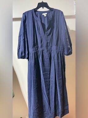 Nine West Navy Blue Midi Dress